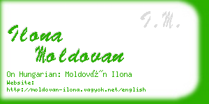 ilona moldovan business card